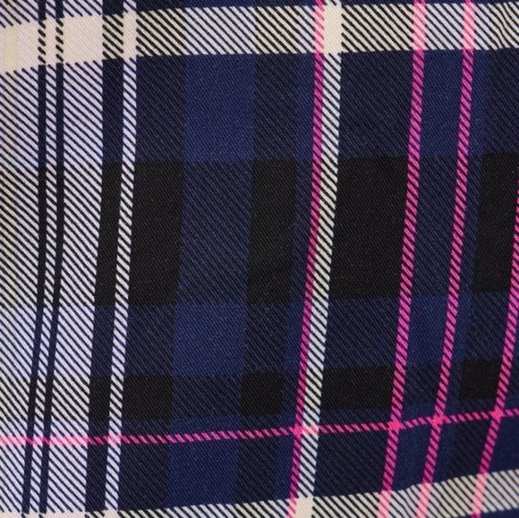 Torrid Plaid Mini Challis Button-Front Shirt Dress Size 2 - Picture 4 of 9